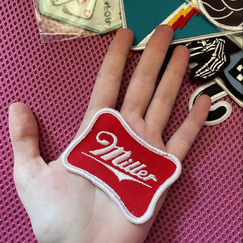 Vintage 70s 80s Miller Beer Logo Patch